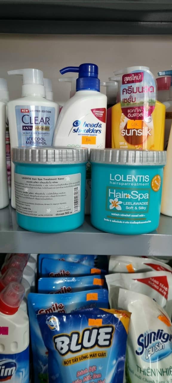 Dầu hấp, dầu xả, kem ủ tóc Lolentis Hair Spa Thái Lan Chính Hãng 500ml