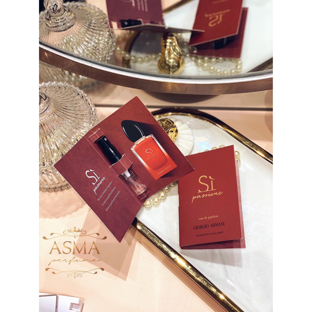 Vial/ Sample/ Mẫu thử nước hoa chính hãng dạng xịt Armani Sì Passione EDP |  