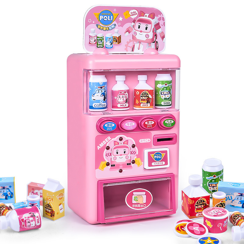 Đồ chơi máy bán nước và trái cây tự động