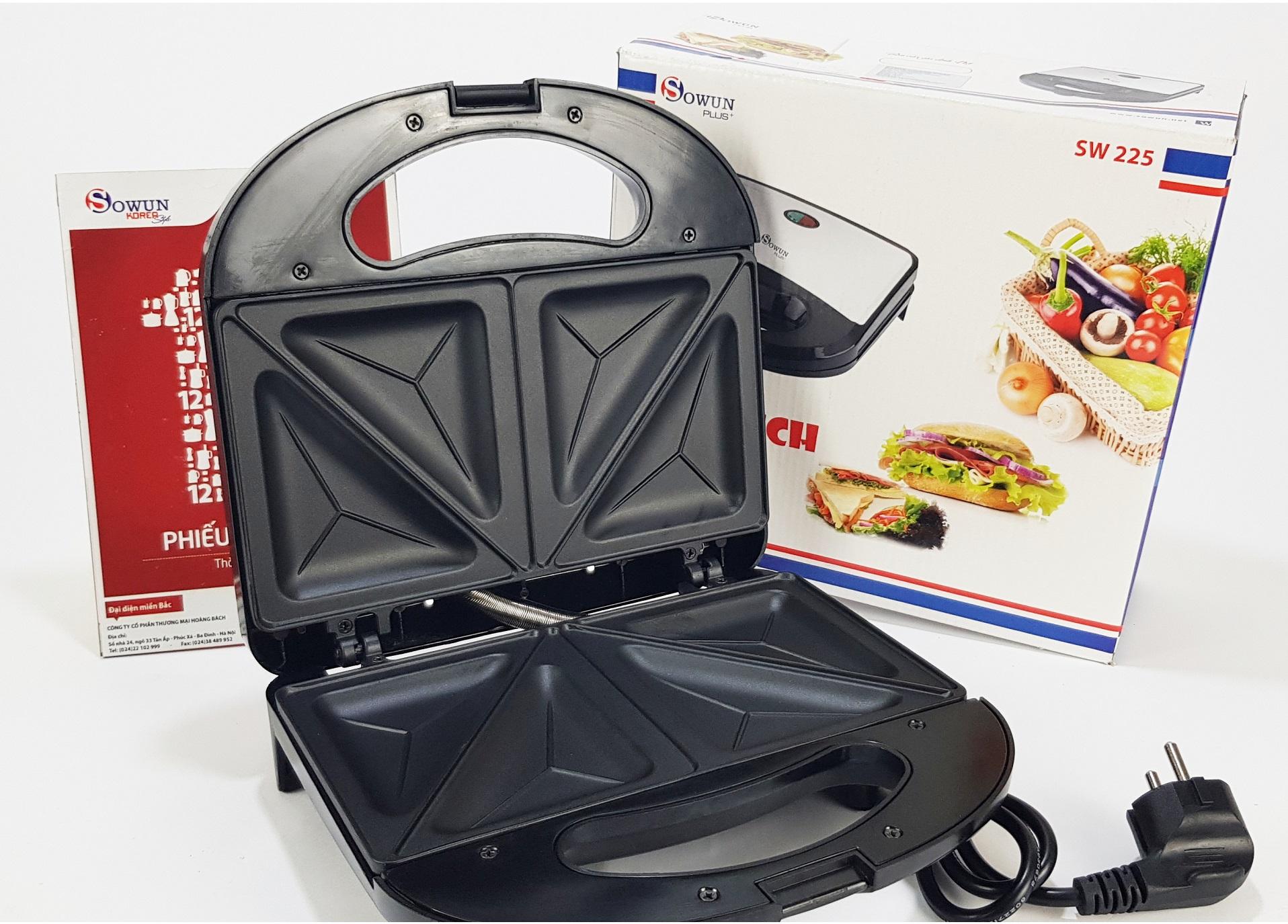 Máy Kẹp Bánh Mì Sowun SW 225 (750W) - Bảo Hành Chính Hãng 12 Tháng
