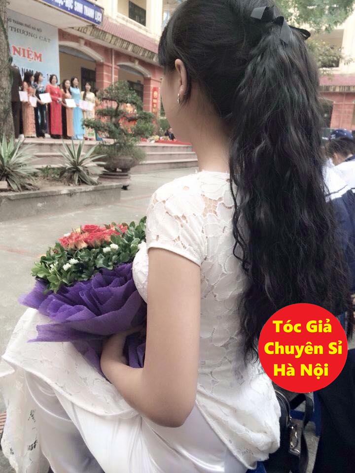 Tóc giả cột xù tơ cao cấp siêu dài 60cm
