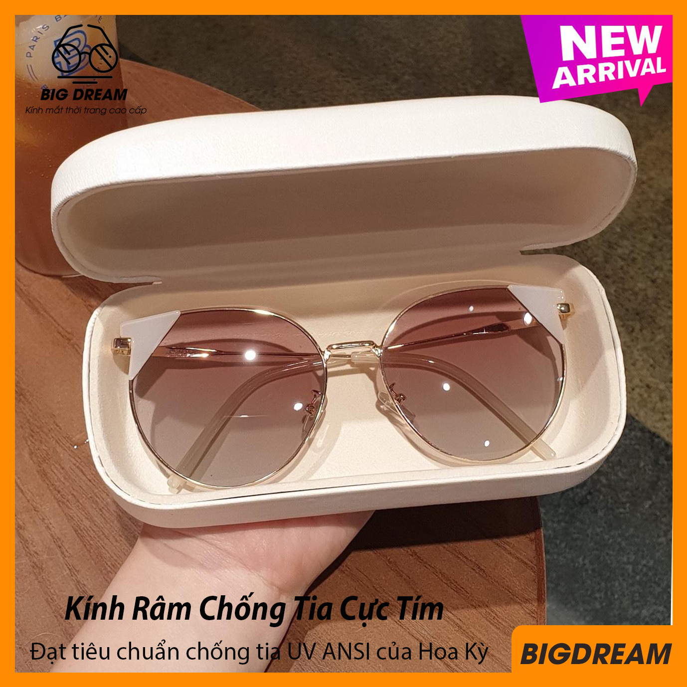 Mắt kính thời trang nữ cao cấp BD60229 Siêu phẩm dành cho giới trẻ - Kính thời trang nữ chống tia UV - Bảo hành 12 tháng 1 đổi 1 - Tặng kèm hộp đựng khăn lau