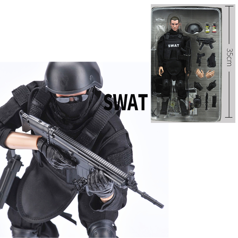 16 SWAT Đội Quân Đội Người Đàn Ông Bjd Hình Lực Lượng Đặc Biệt Lính Quân