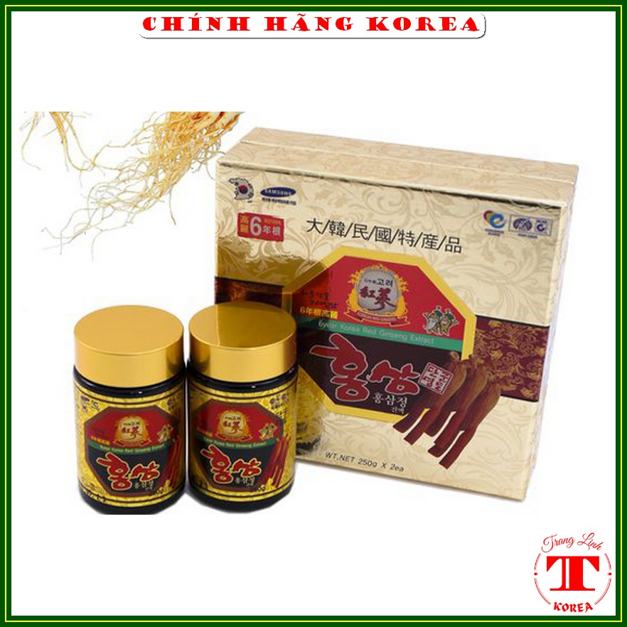 Cao hồng sâm Samsung hàn quốc 6 năm tuổi, hộp 2 lọ -  Cao sâm Kanghwa giúp tăng thể lực, giảm lão hóa, phòng ung thư, tranglinhkorea