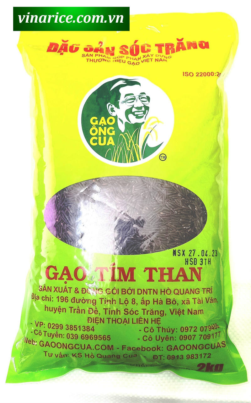 [HCM]Gạo ST Ông Cua Tím Than 2KG - Bổ sung nhiều Vitamine và khoáng chất rất tốt cho sức khỏe