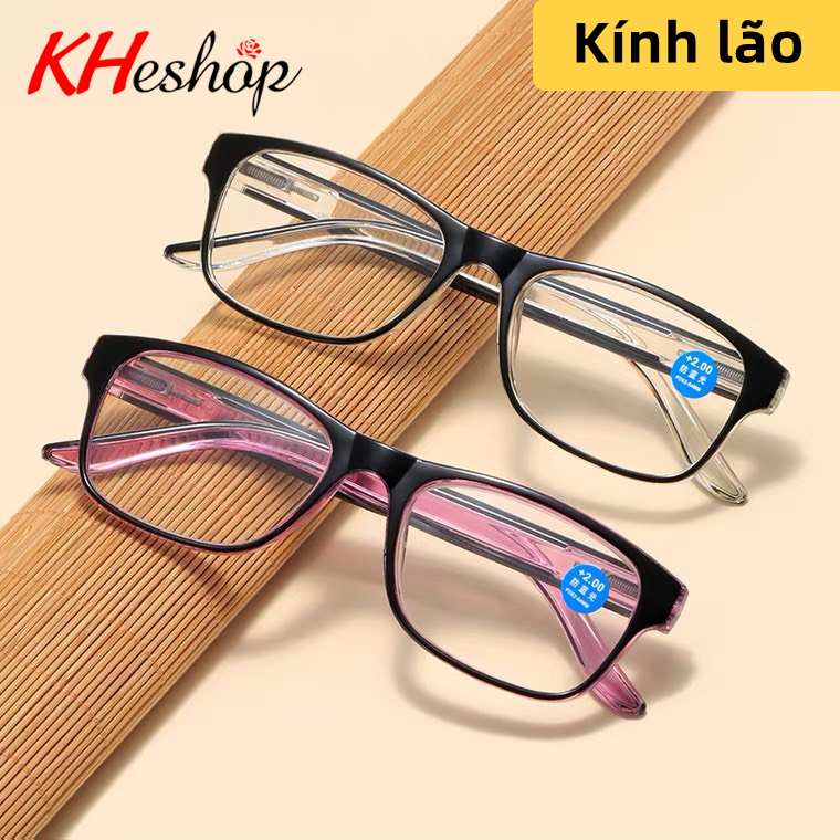 Kính lão độ nét cao cho người trung niên và cao tuổi xem điện thoại 2 màu đen và đỏ mã Y858 - kheshop