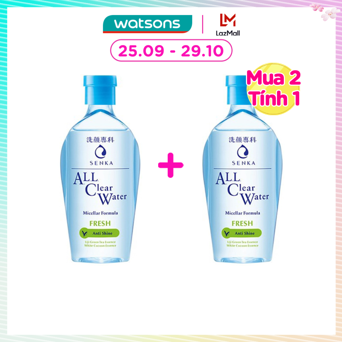 Nước Tẩy Trang Senka A.L.L Clear Water Micellar Fresh 230ml