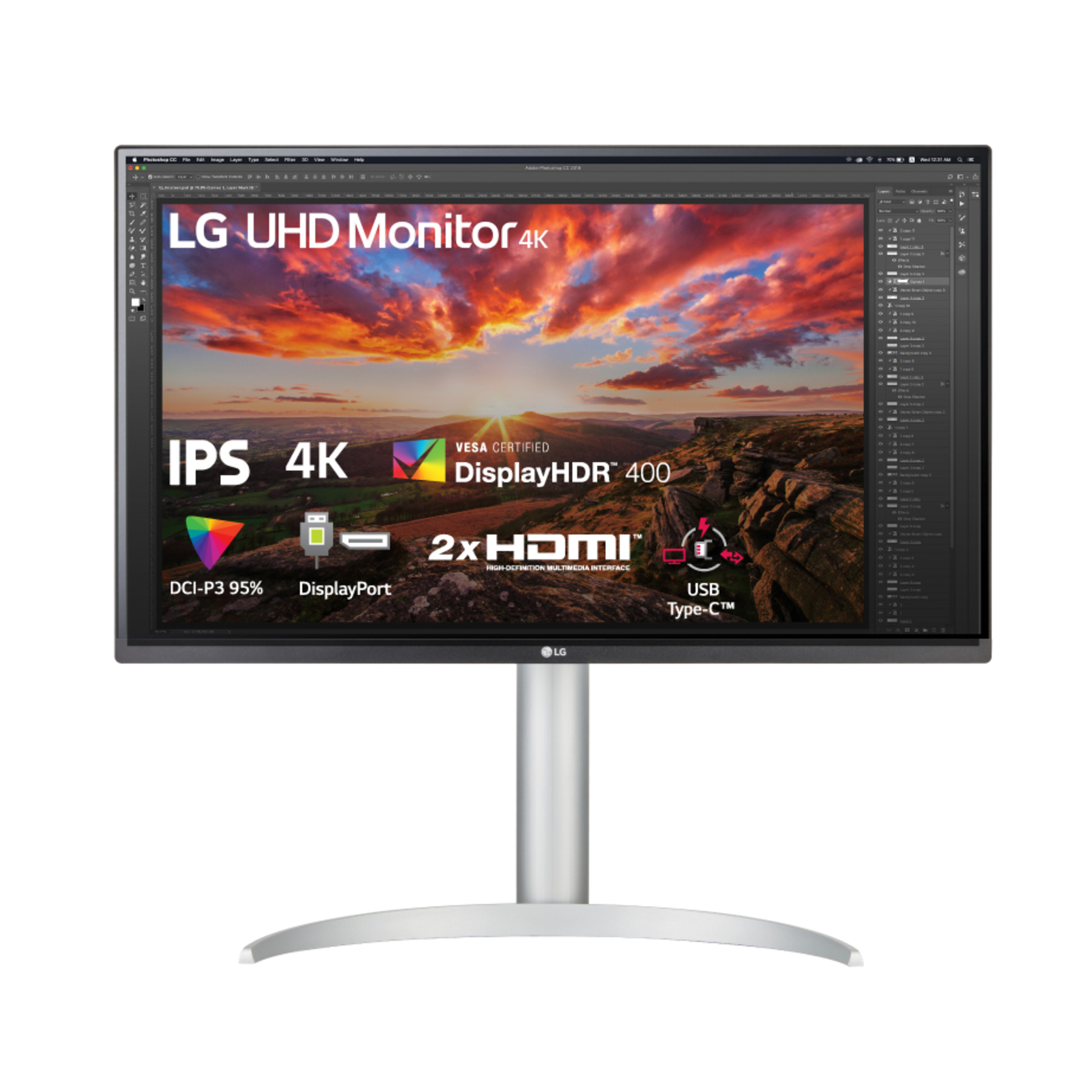 Màn hình LG 27UP850-W 27" IPS 4K HDR USBC Chuyên Đồ họa- Bảo hành 24 tháng