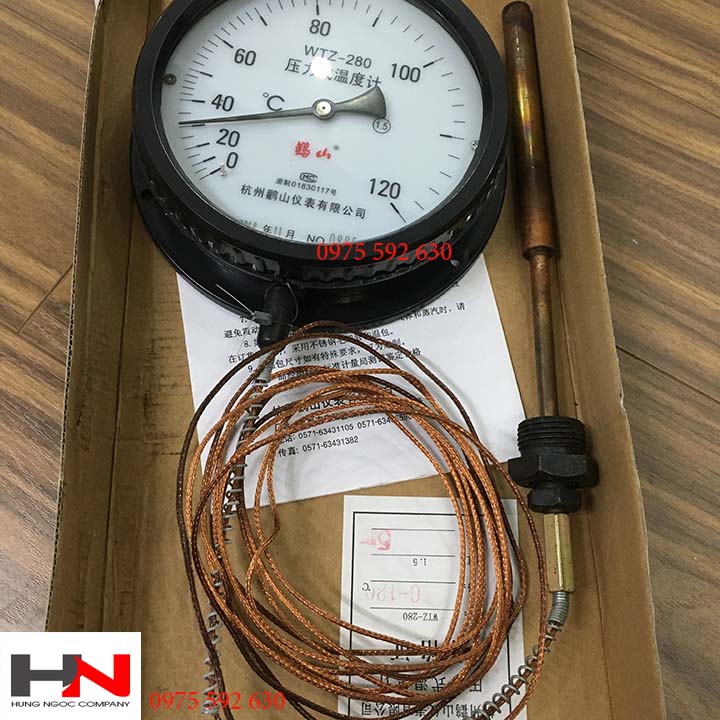Sale đồng hồ đo nhiệt độ dây dài 5m max 300 độ
