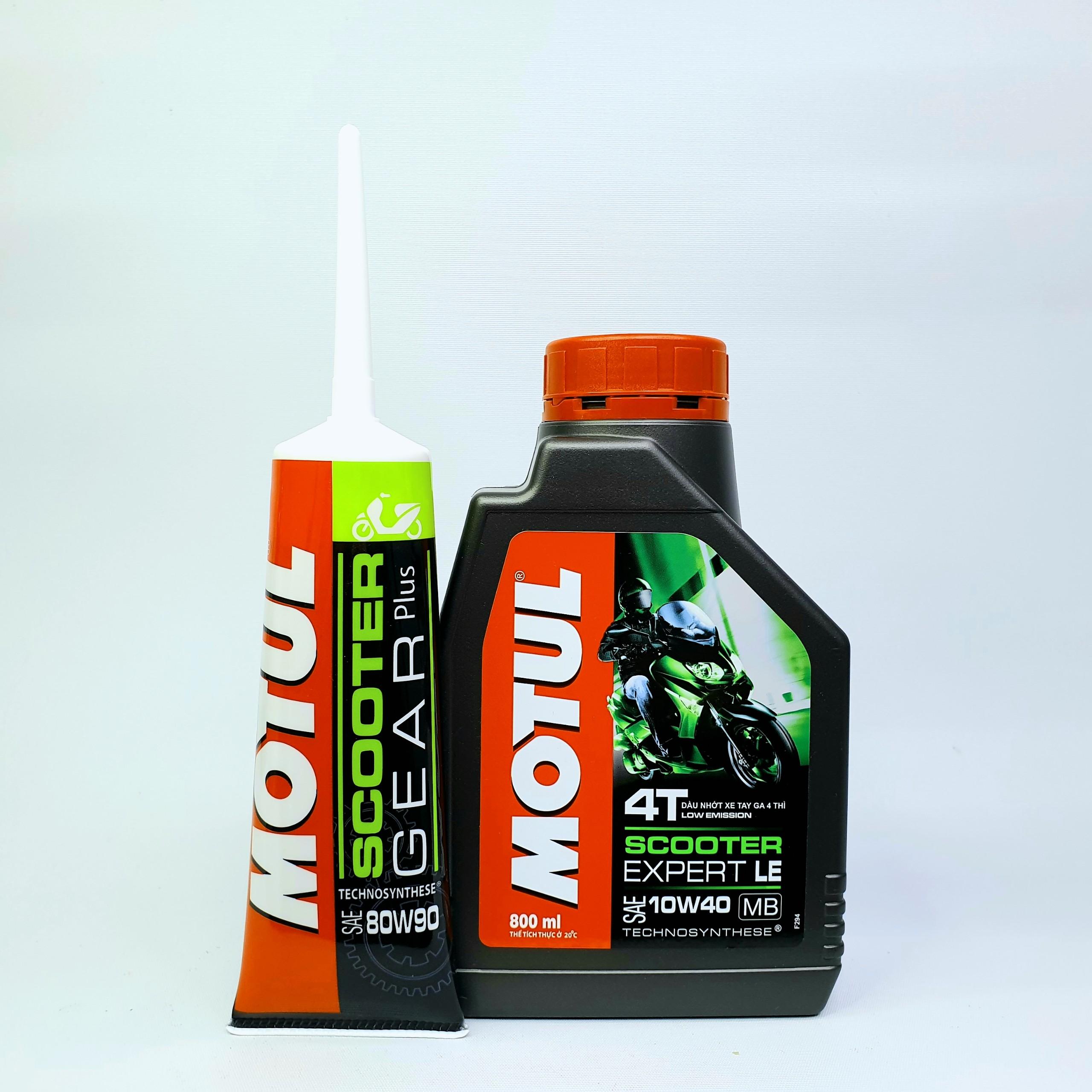 [HCM][RẺ QUÁ] Combo MOTUL 4T SCOOTER EXPERT LE 10W40 800ML +Nhớt hộp số MOTUL 80W90 120ML