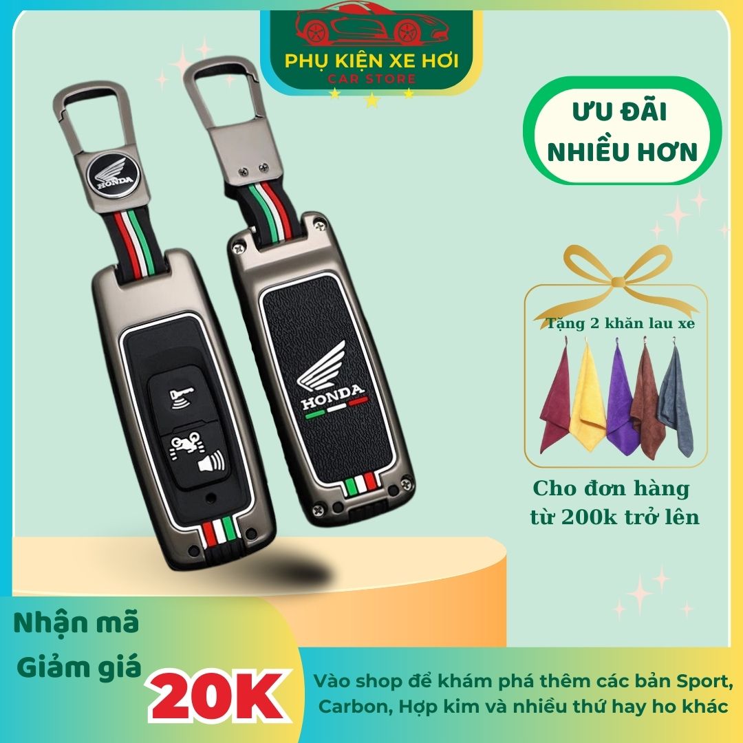Ốp chìa khóa Smartkey xe máy Honda SH SH mode Vision Vario Airblade ..., Bọc chìa khóa xe may Honda bản sport
