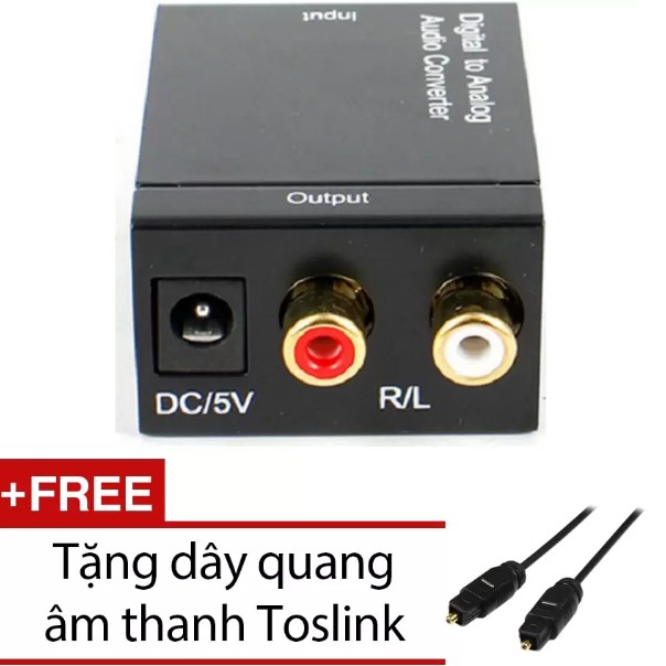 Bộ Chuyển Đổi Âm Thanh Quang Học (Optical) Sang R/L - Bộ Quang Thường kèm dây quang -dc633
