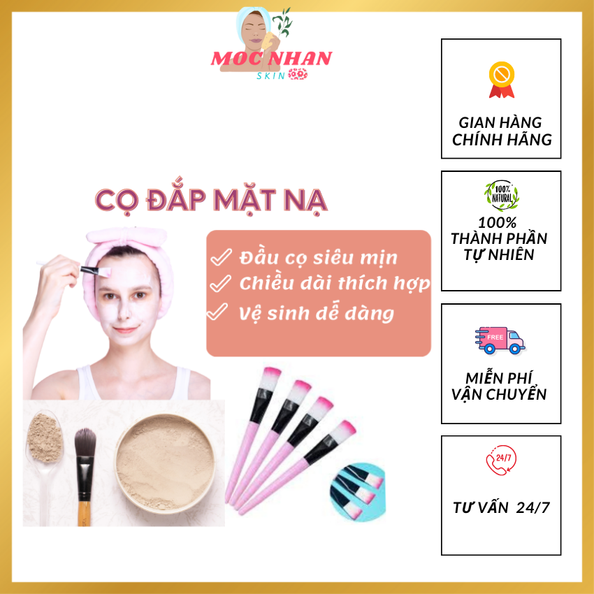 [Freeship] Cọ quét mặt nạ,cọ đắp mặt nạ,cọ mask siêu mềm mịn  làm đẹp từ thiên nhiên, Moc nhan skin