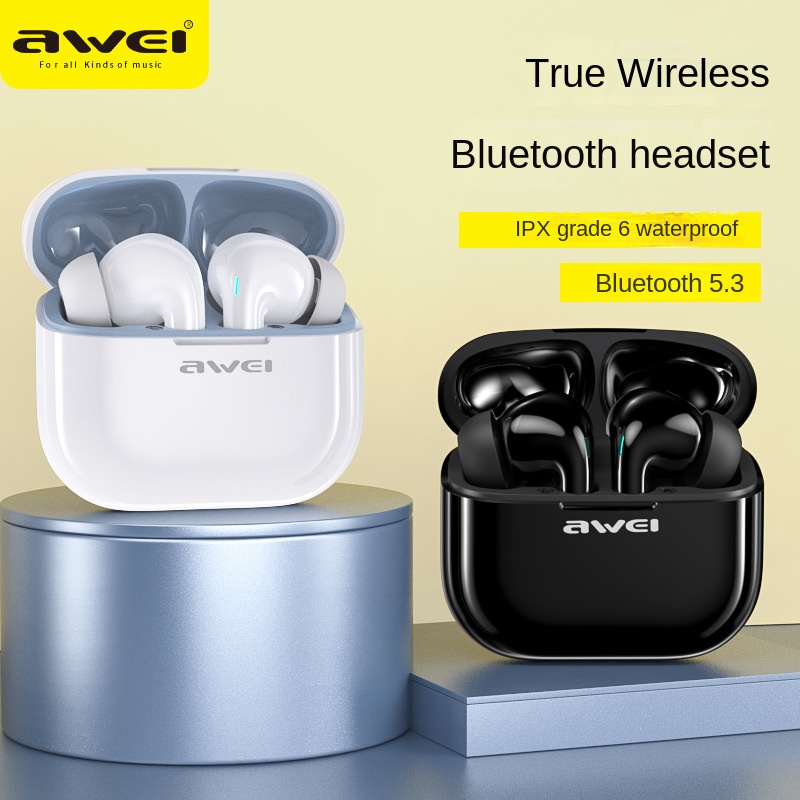 Awei t1 pro tai nghe bluetooth in-ear bluetooth 5.3 tws tai nghe gọi nhạc không dây