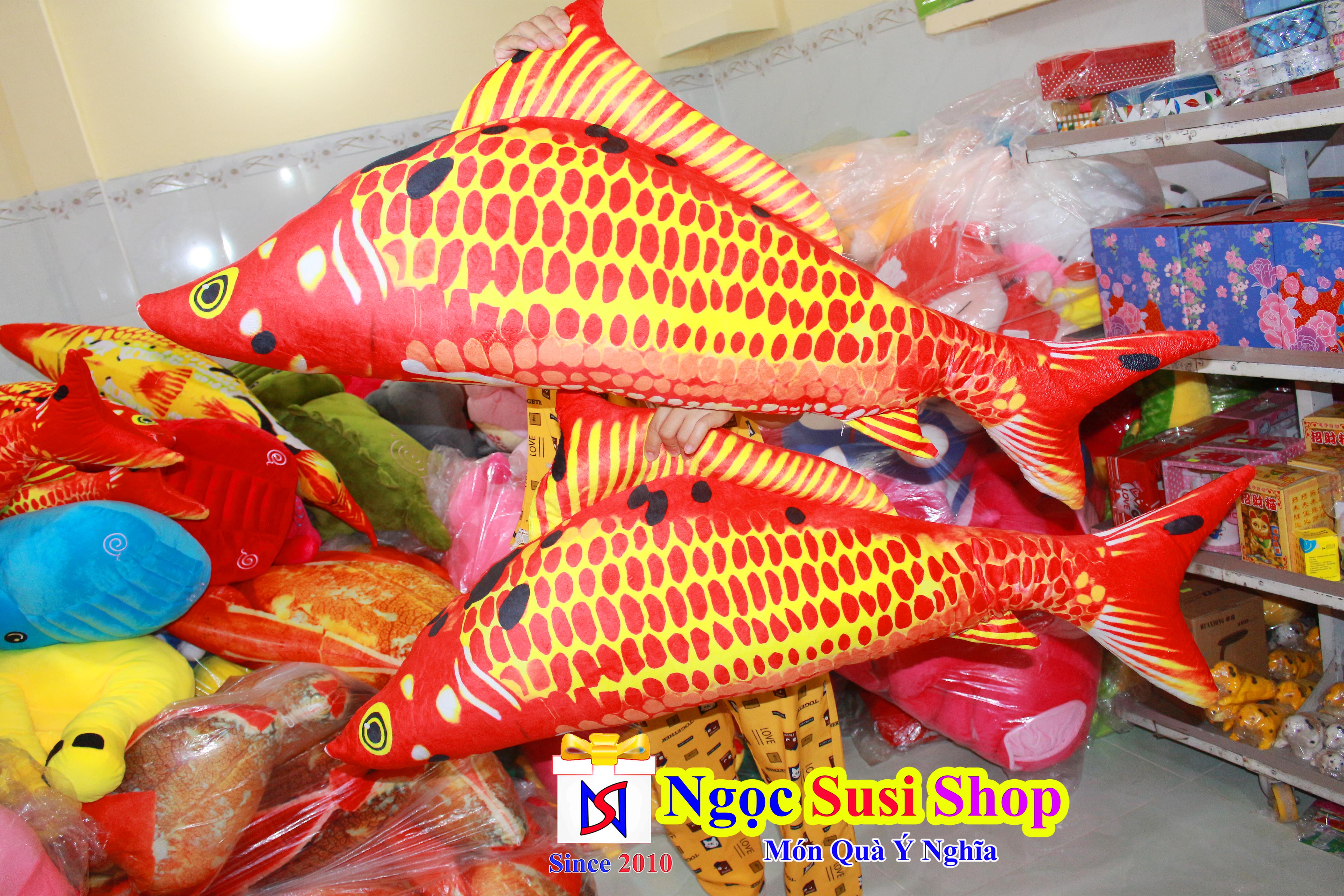 [SIÊU MỊN] GẤU BÔNG GỐI ÔM CÁ CHÉP SIÊU TO KHỔNG LỒ [GIÁ SẬP SÀN][MUA CHỌN SIZE]