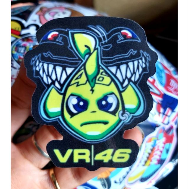 Combo 2 tem decal cá mập 46 dán xe giá rẻ
