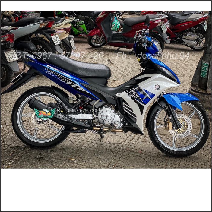 Tem rời Exciter 135 Xanh Chắc Mẫu Mới 2020 (H)|Mẫu mã đa dạng|Chi tiết sắc nét|Nhận làm Tem rời theo Yêu Cầu