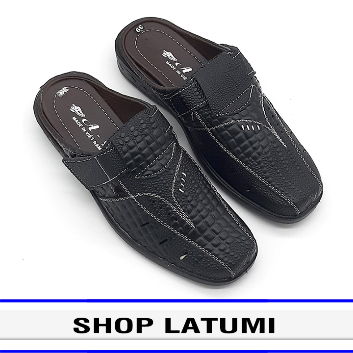 Giày sục sabo nam, Khâu đế lịch lãm thời trang cao cấp Latumi TA6601 (Nhiều màu)