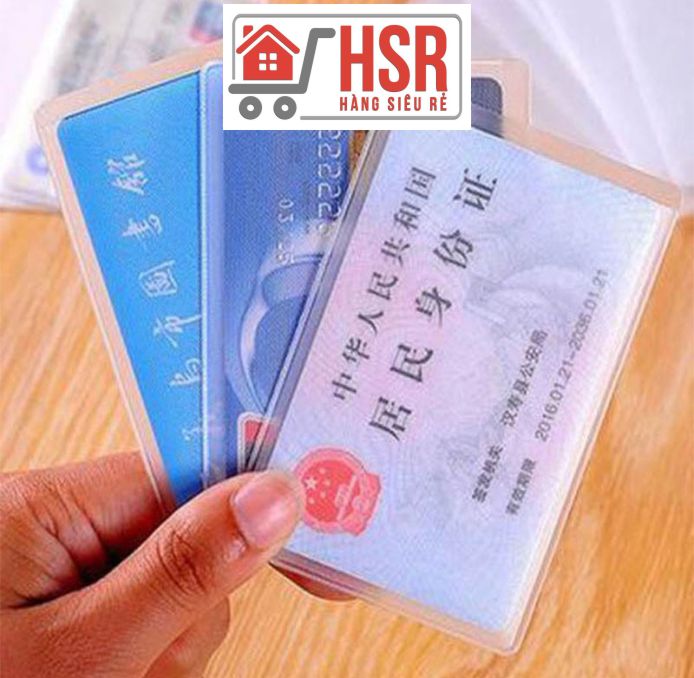 [HCM] Túi nhựa bảo vệ đựng thẻ card visit thẻ ATM thẻ căn cước công dân bằng lái xe thẻ nhân viên thẻ học sinh