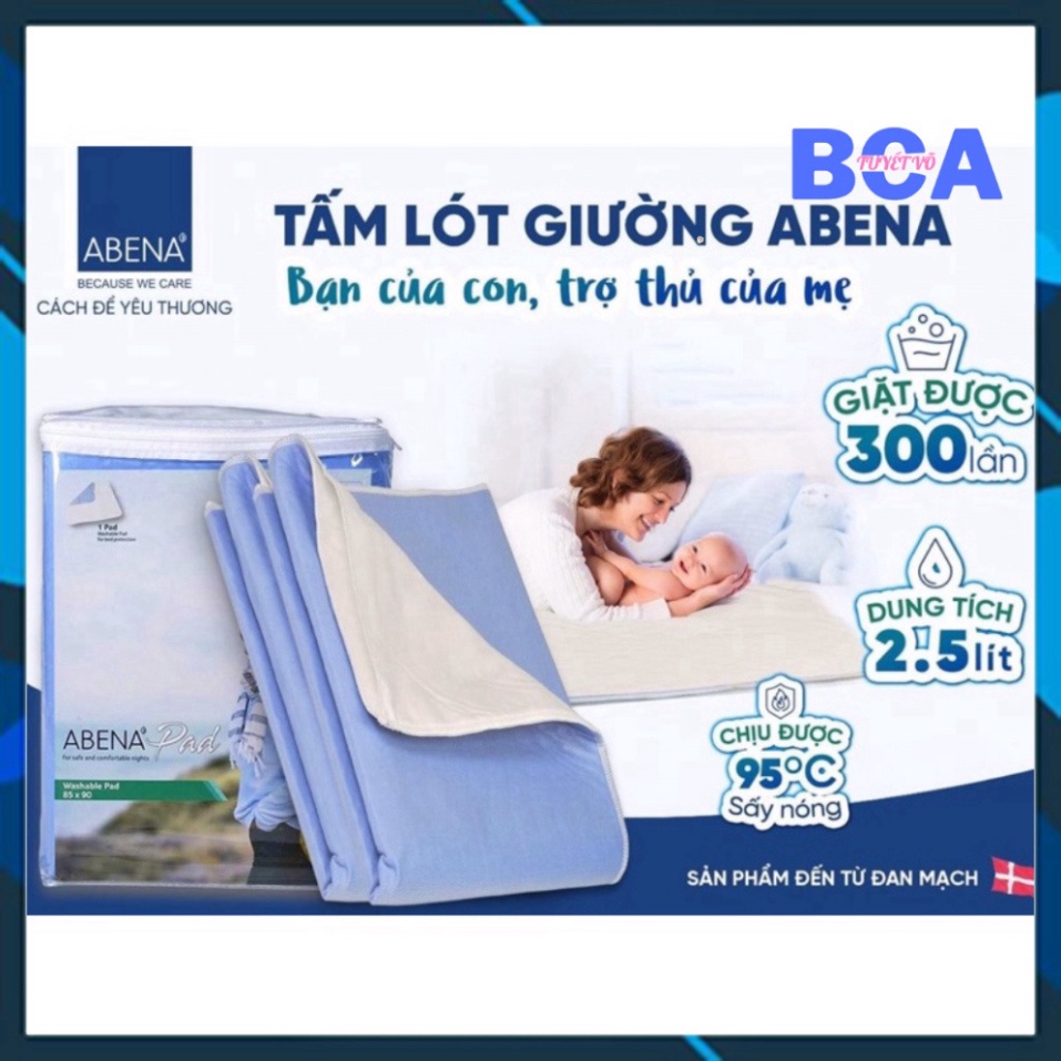 Tấm lót Abena Pad (45×45)(85×90)-300 lần sử dụng-chăm sóc lý tưởng dành cho người già, phụ nữ sau sinh, trẻ sơ sinh.