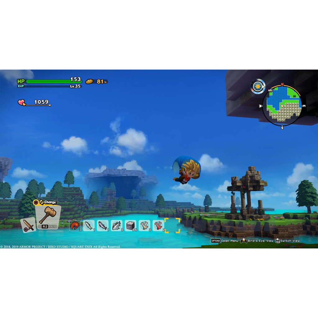 Đĩa game ps4 : dragon quest builders 2 hệ us
