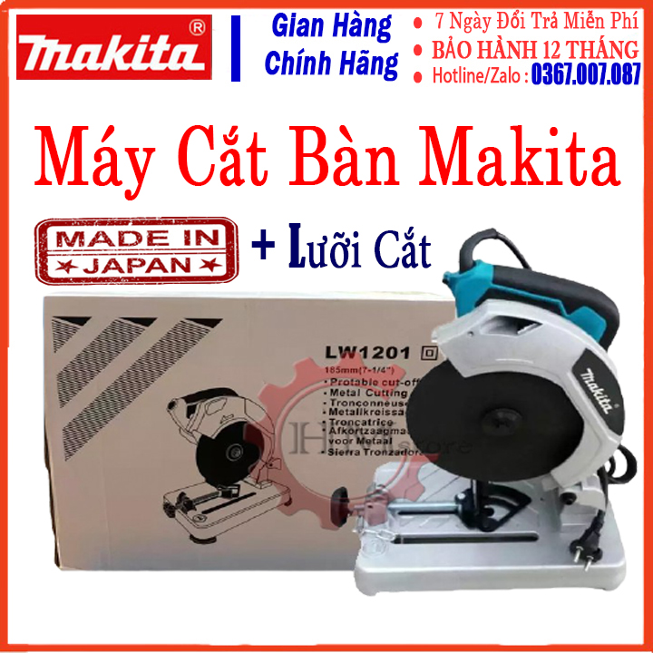 Máy cắt sắt makita , máy cắt sắt bàn nhật bản , máy cắt sắt bàn makita , máy cắt sắt nhật công suất lớn 1200w , máy cắt sắt tặng 1 lưỡi cắt.