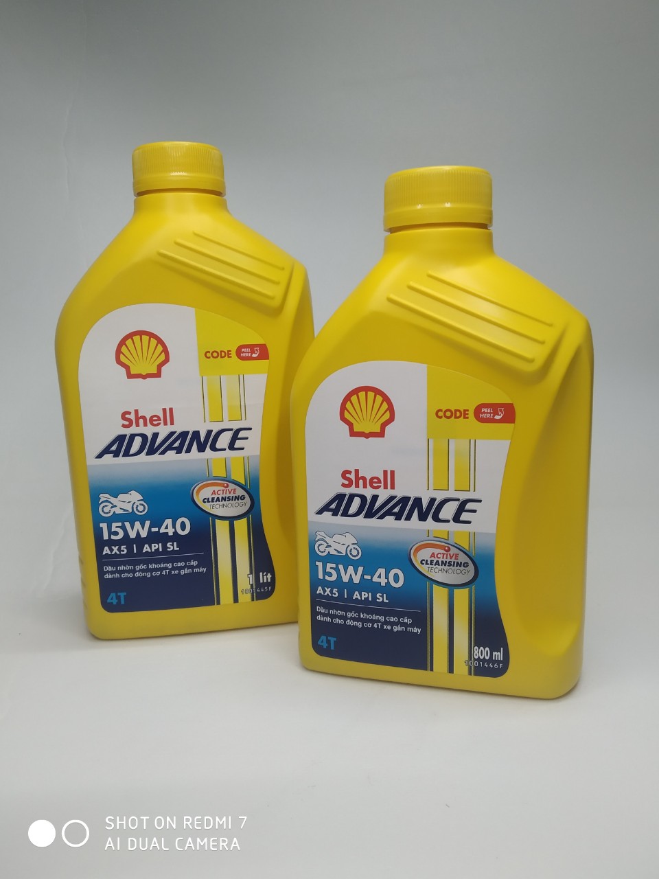 Shell Advance AX5 15W40,NHỚT CHO XE SỐ