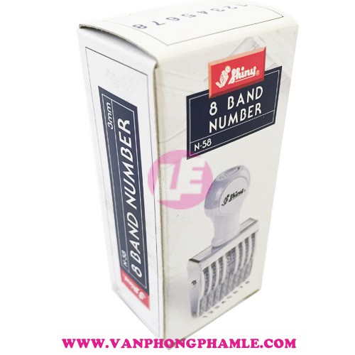 Dấu xoay 8 số cao 3 mm shiny n58
