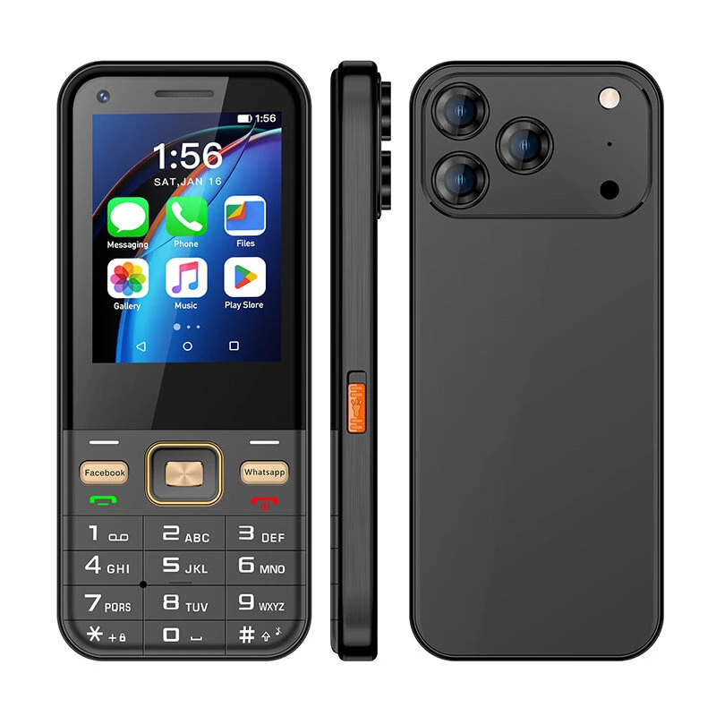 Uniwa A001-17 Phone, Orange Color, Touch Screen, Wifi Support, 2200 Mah Battery, Android 12, Compact 4g. - 4