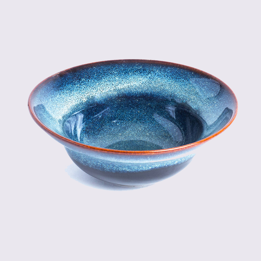 Bát Tô Loe D20 Men Xanh Hoả Biến - Gốm Sứ Cao Cấp Bát Tràng