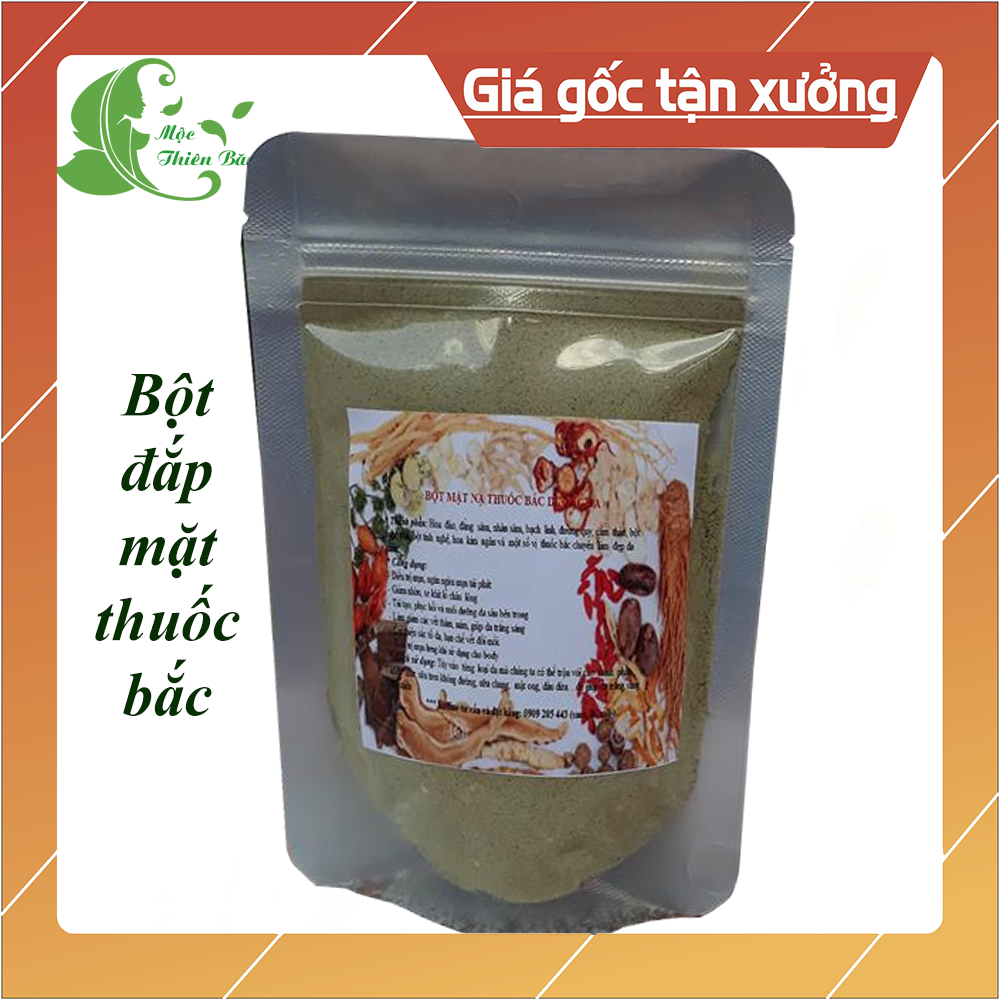 [HCM]BỘT ĐẮP MẶT & ĐẮP LƯNGthảo dược 24 vị giúp da mịn màng trắng sáng ngăn ngừa mụn thu nhỏ lcl gói 100g