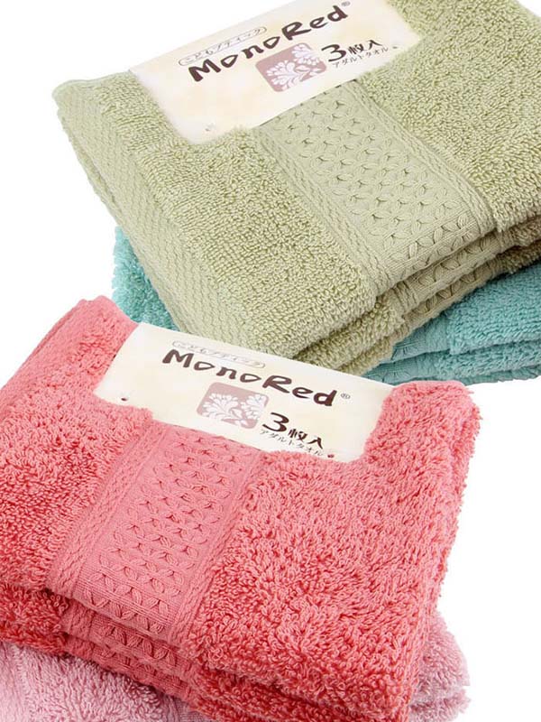 Khăn mặt xuất Nhật cao cấp Monored kích thước 34x34cm 100% cotton kháng khuẩn mềm mịn