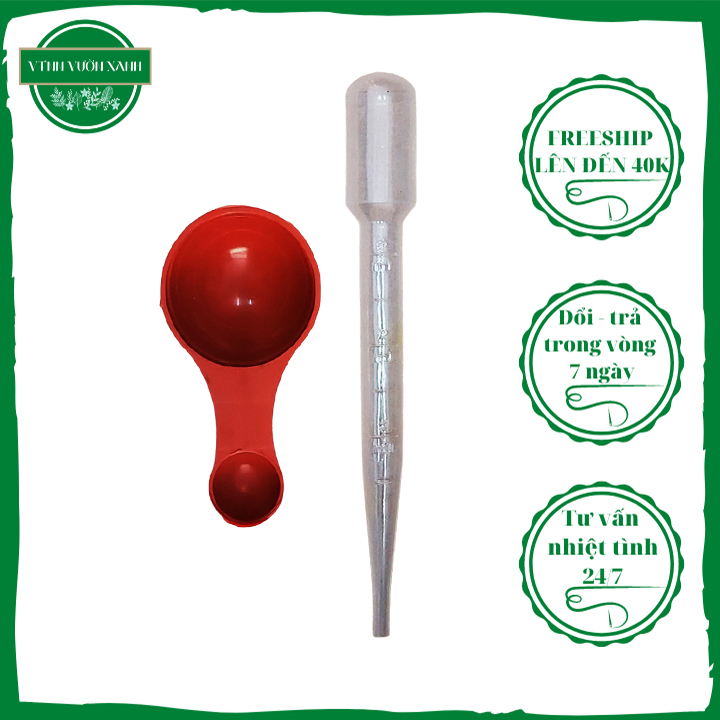 Dụng cụ đong phân bón - ống bóp nhỏ giọt - muỗng đong phân có chia vạch