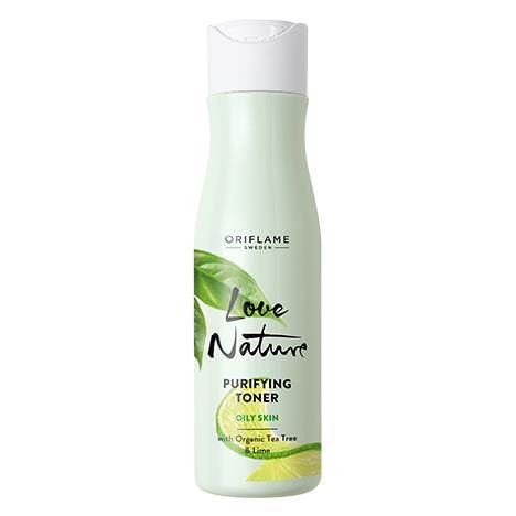 Nước cân bằng da - love nature purifying toner with organic tea tree & lime.