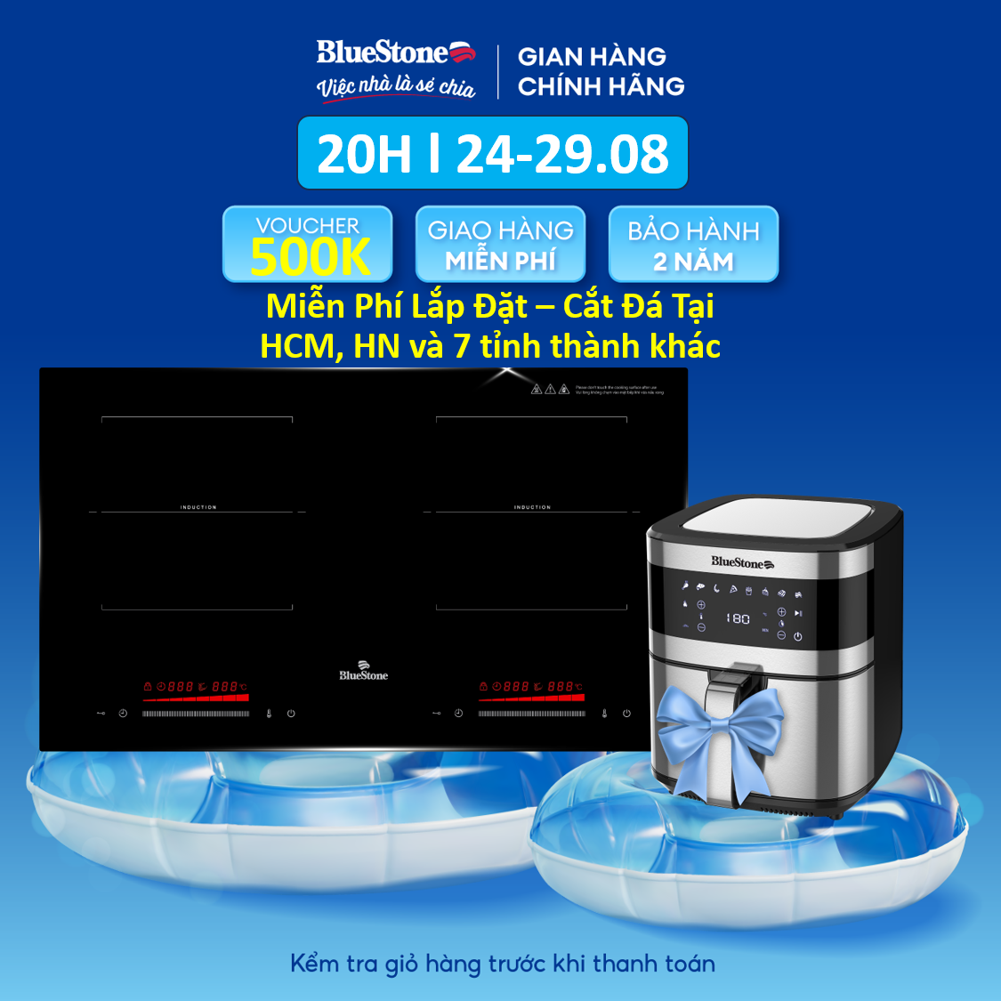 [Trả Góp 0%]Bếp Từ Đôi BlueStone ICB-6917 3400W - Miễn Phí Lắp đặt cắt đá - HCM, Hà Nội, Bình Dương, Đồng Nai, Hải Phòng, ĐăkLăk, Thái Bình, Bắc Ninh, Hải Dương - Bảo Hành 24 Tháng