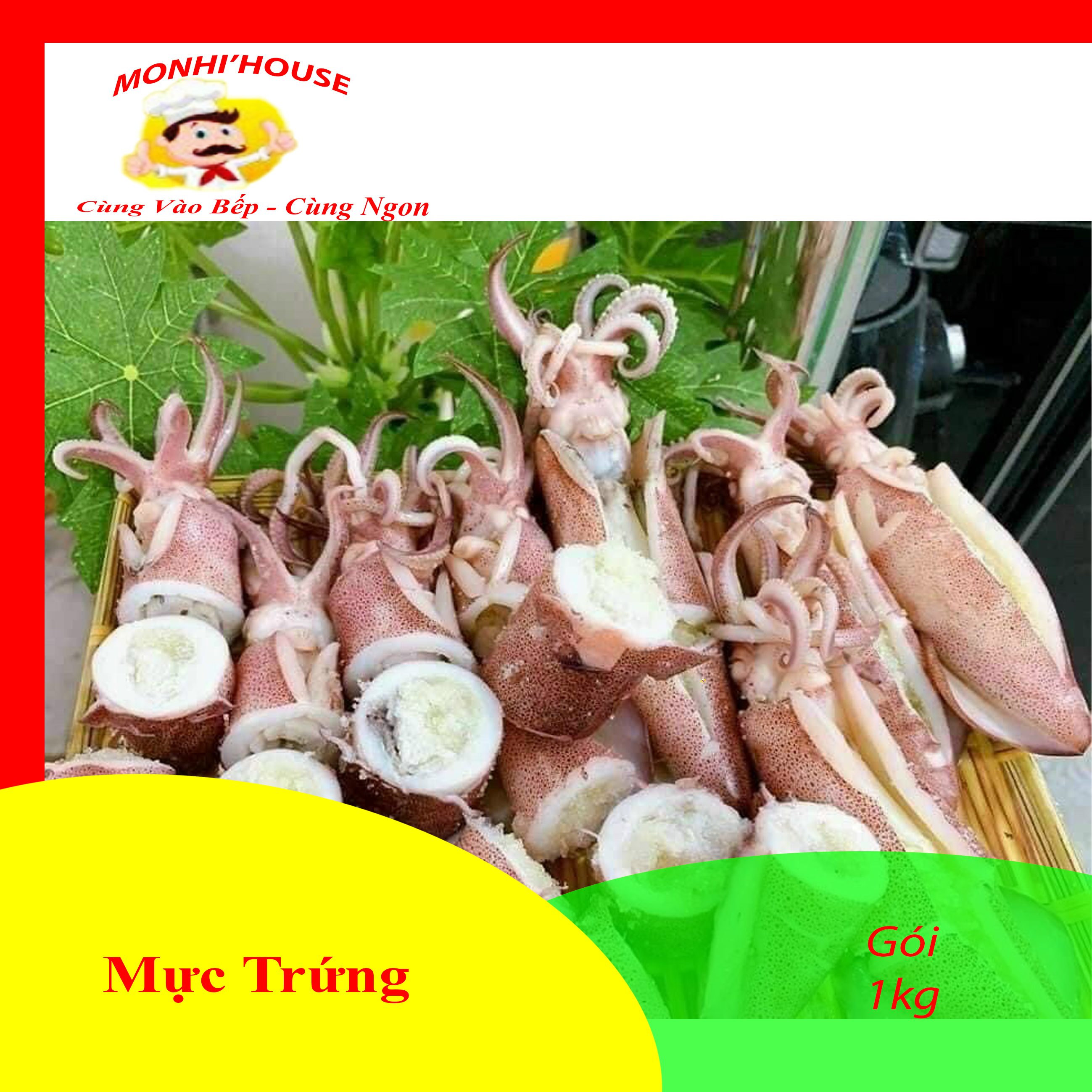 Mực trứng tươi , hàng mới 1kg