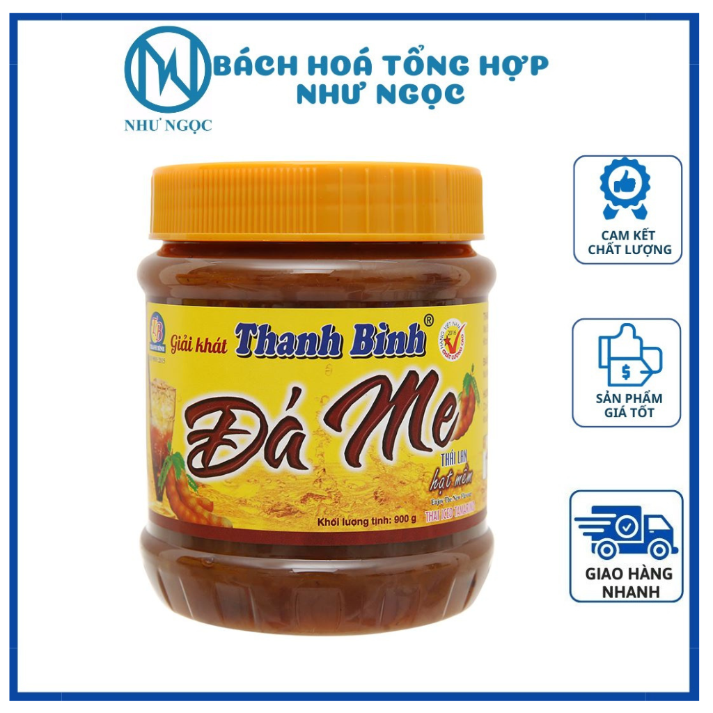 Đá Me Hạt Mềm Thanh Bình Đặc Sản Bến Tre Hủ 900g - Bách Hóa Tổng Hợp Như Ngọc