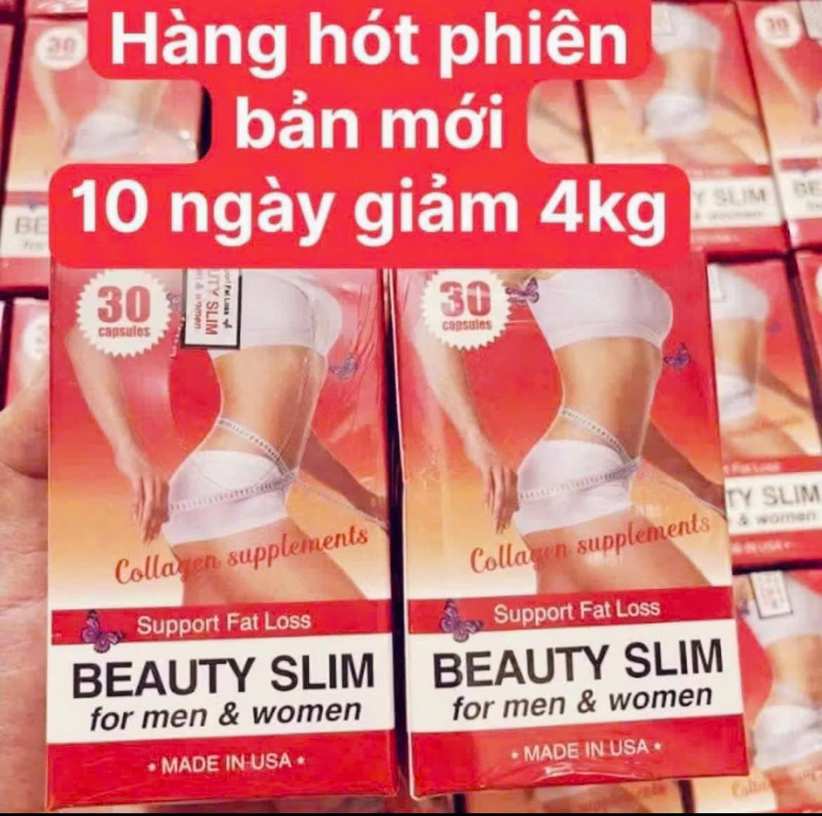 Giảm cân Beaty slim plus của Mỹ, giảm nhanh cho cơ địa khó, chai lờn