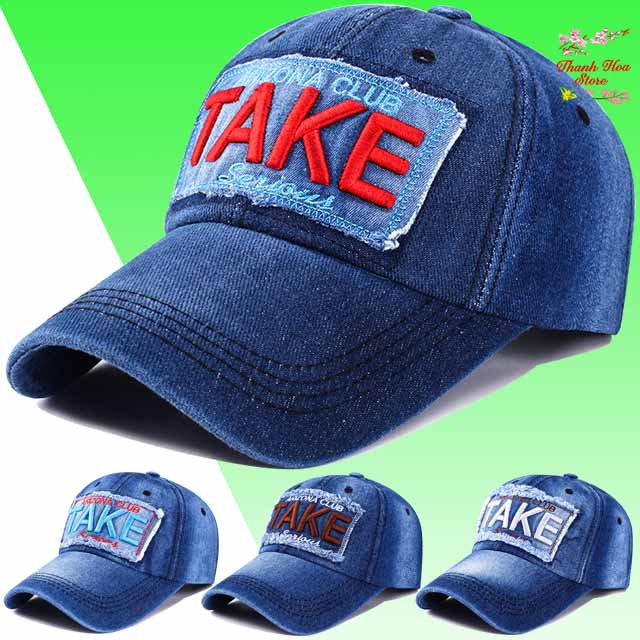 Mũ lưỡi trai nam nữ thời trang cao cấp chất vải bò đẹp, cá tính - Nón kết jean phong cách bụi, thể thao, chống nắng giá rẻ - Mũ nam - Mũ nữ