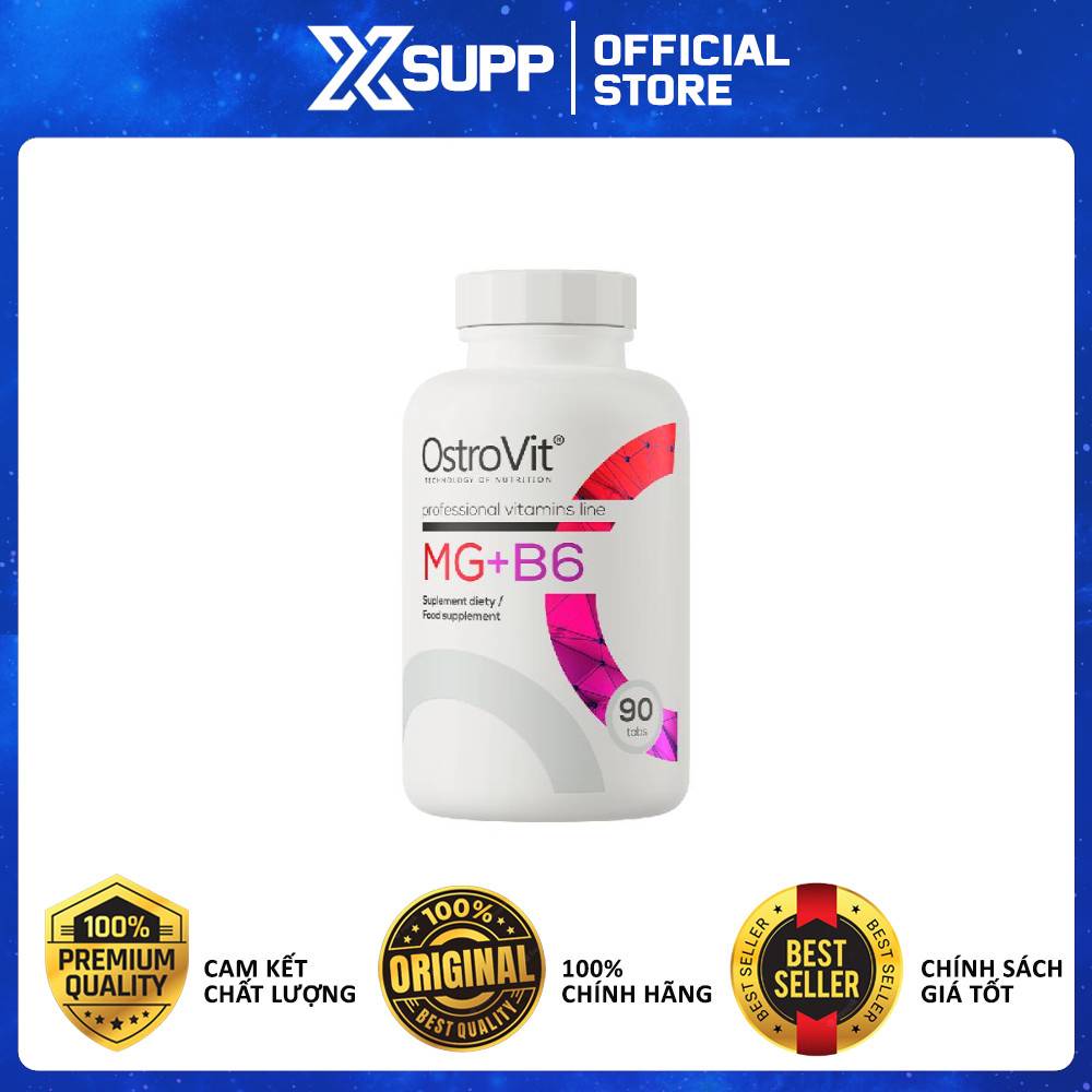 Ostrovit Mg+B6 90 Tablets – Increases Energy, Reduces Muscle Fatigue