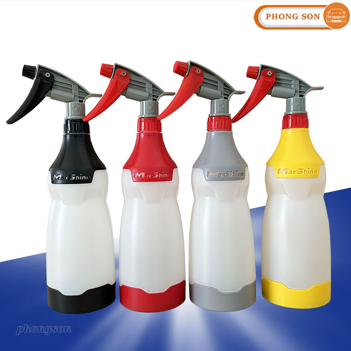 Vỏ chai xịt dung dịch hóa chất chăm sóc xe ô tô MaxShine RTS750