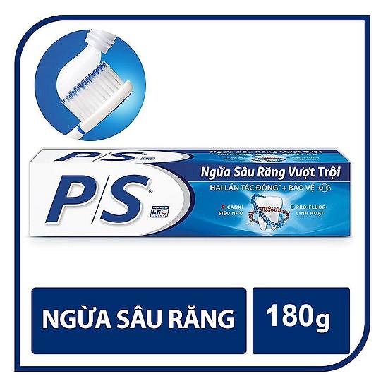 Kem đánh răng PS ngừa sâu răng vượt trội 180g vị mới