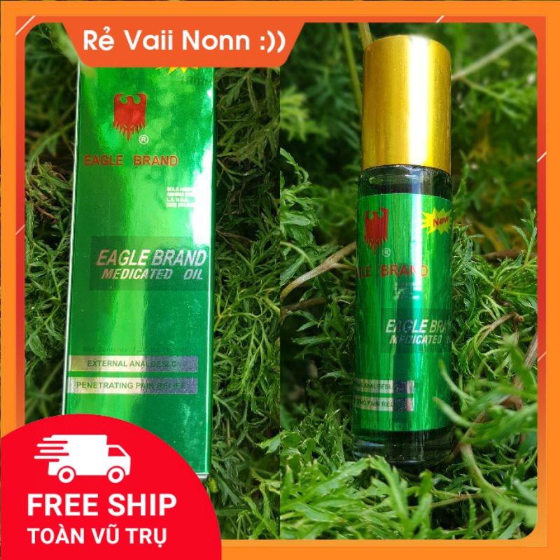 Combo 5 dầu gió xanh con ó 10ml singapor dạng lăn , chấm dứt đau đầu mệt mỏi
