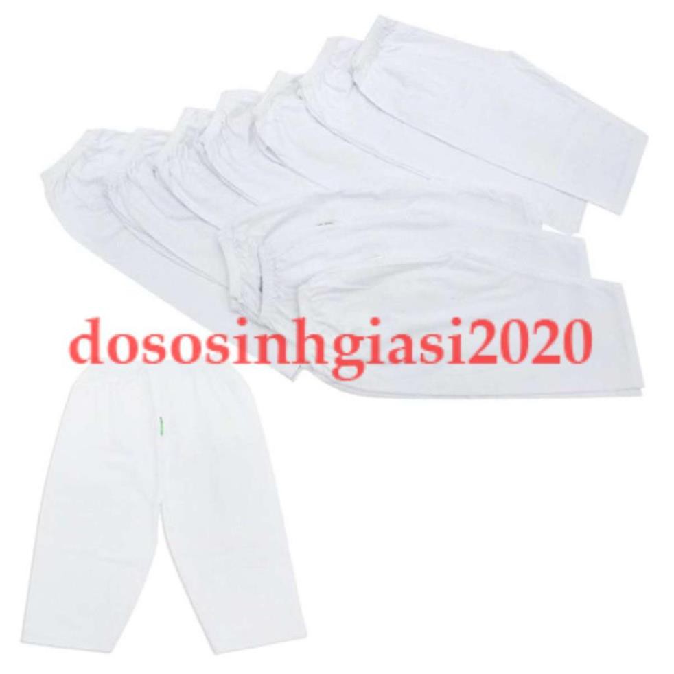 Set 3 quần dài trắng sơ sinh bossini 2-12kg