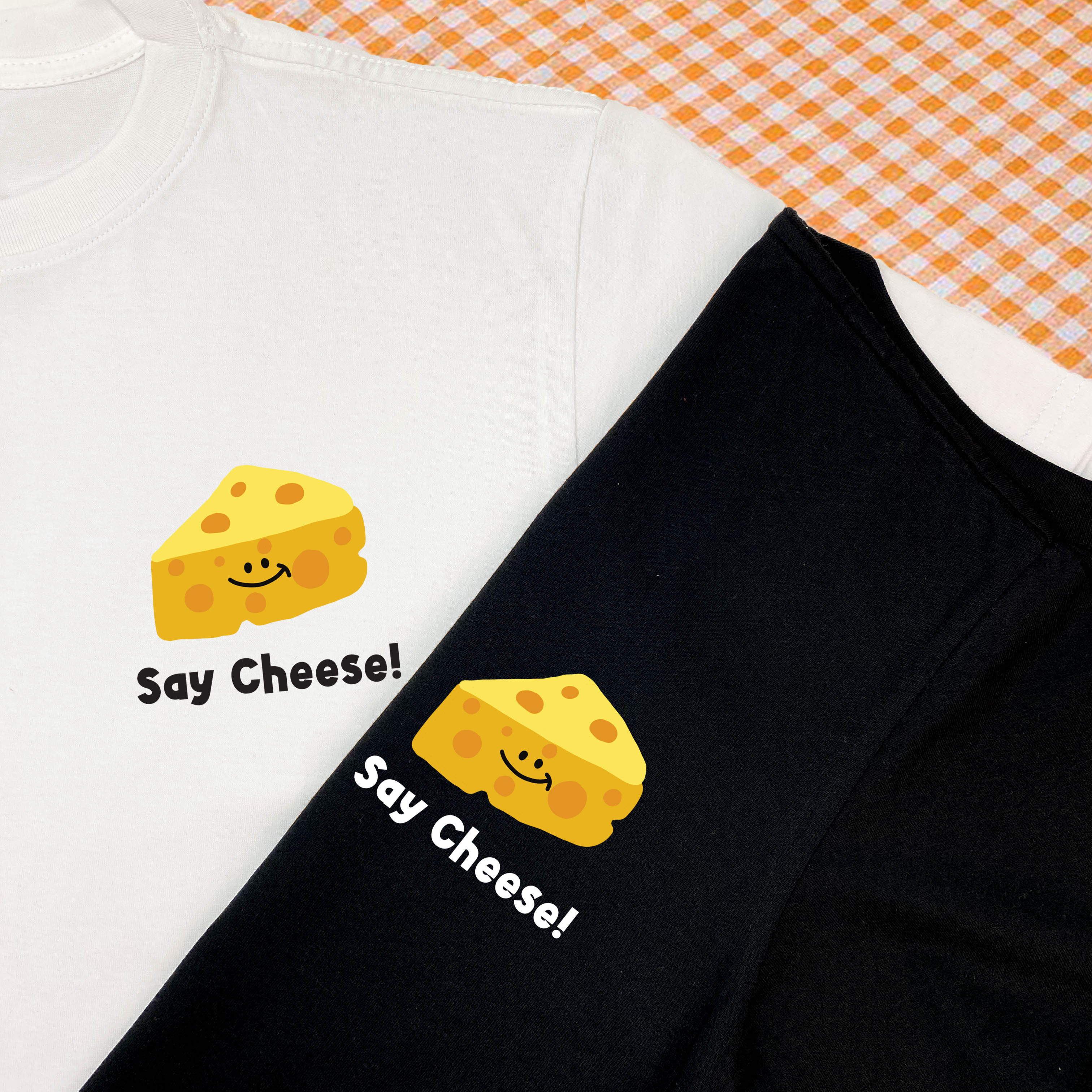 Áo Thun Unisex Say Cheese Cotton Oversize Tay Lỡ Form Rộng