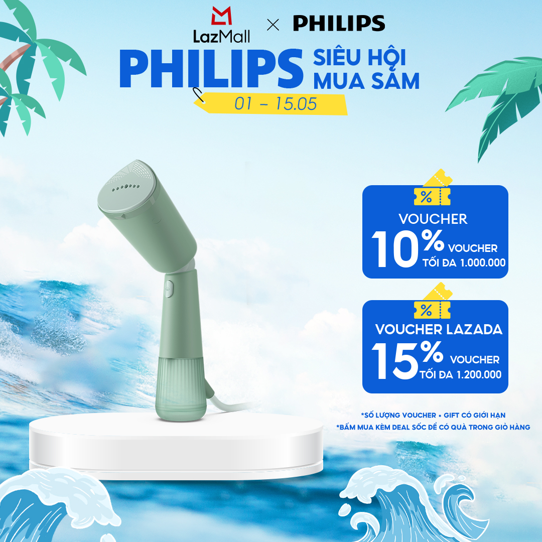 [QUÀ TẶNG HẤP DẪN - SLCH] Bàn Ủi Hơi Nước Cầm Tay Philips STH5010/70 |1400W - Hàng Chính Hãng