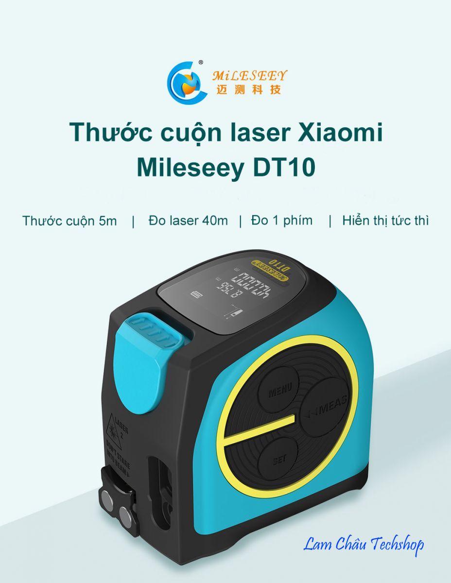 Thước cuộn laser Xiaomi Mileseey DT10