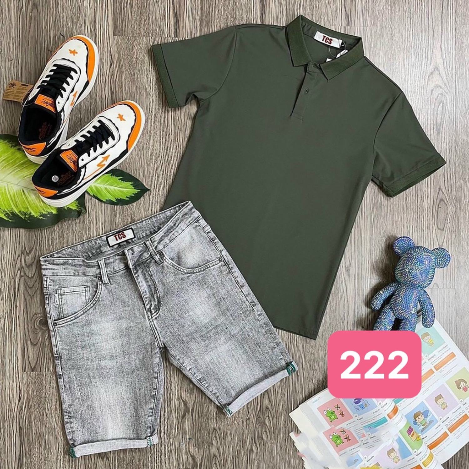 Quần short đùi jean nam xám nhạt trơn không rách gối chất bò cao cấp co dãn 4 chiều cực đẹp, quần rin nam hado10