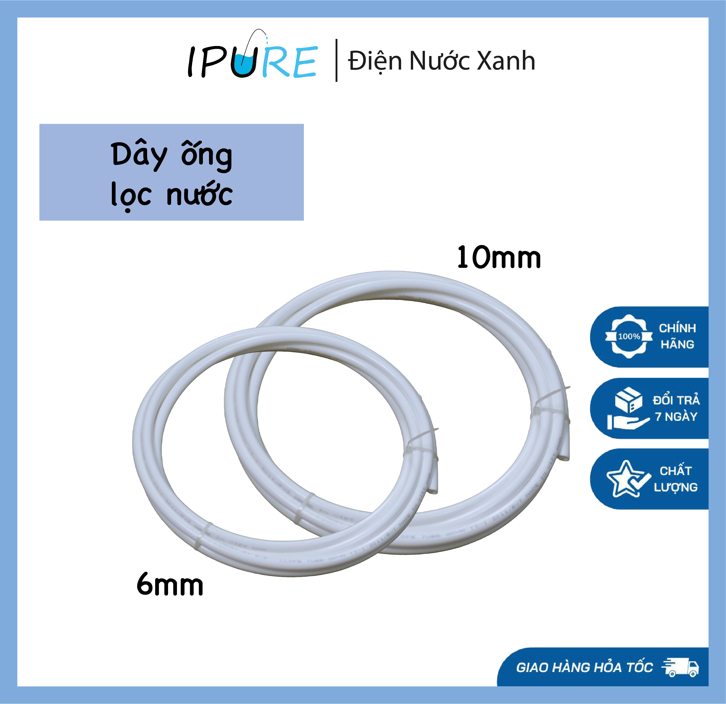 Combo 3 mét ống dây dẫn nước máy ro - dnx ipure