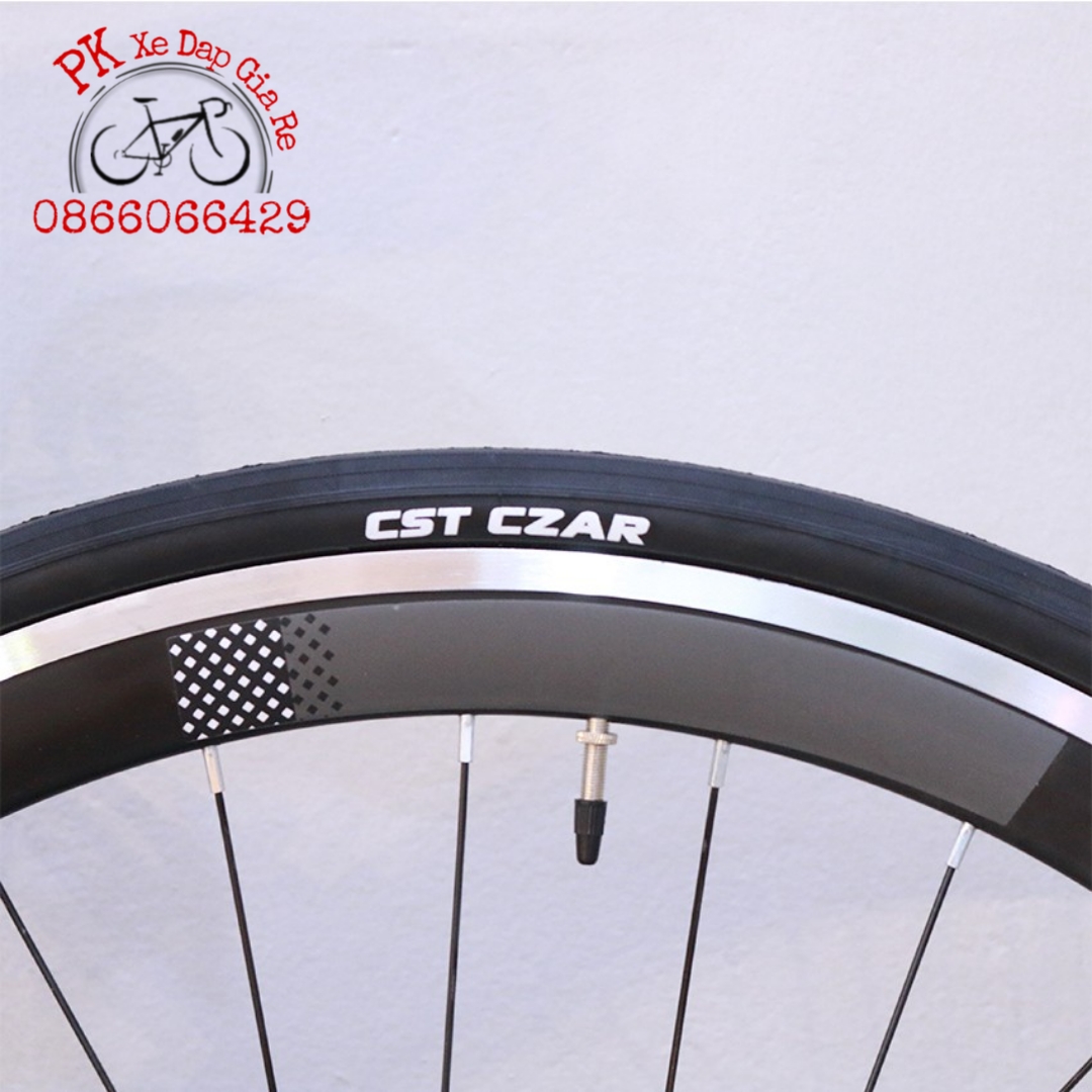 Lốp xe đạp cst 700x25c, săm lốp xe đạp đua cst china 700x25c cao cấp